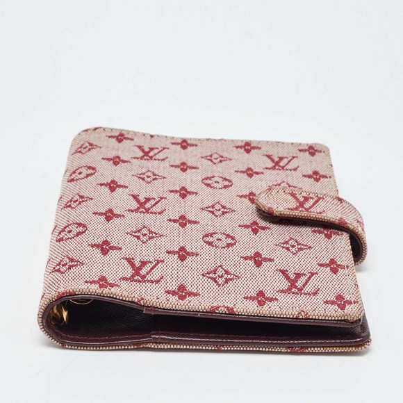 LOUIS VUITTON Cherry Mini Lin Canvas Small Ring Agenda PM Cover - Picture 7 of 8